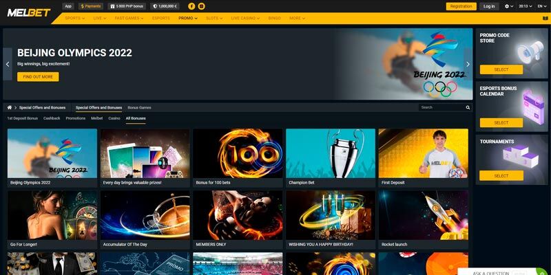 new bookmaker melbet - promo page